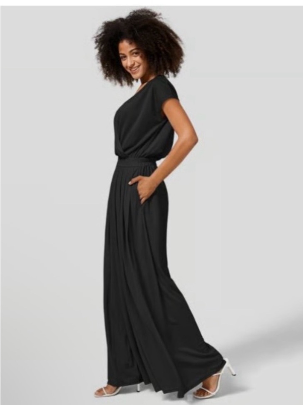 HALARA Wide Leg Jumpsuit in Black